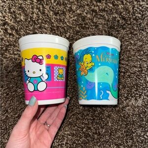 Disney My Little Mermaid Ariel & Hello Kitty Cups